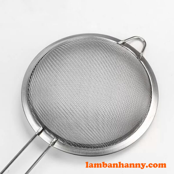 Rây bột cán dài inox đường kính 16cm - lambanhanny.com