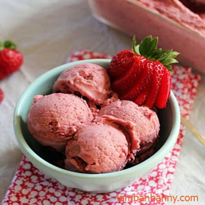 Bột béo Tài Ký 1kg - Bí quyết làm đồ ngọt thơm ngon! 6 kem dâu tây
