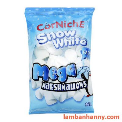 kẹo dẻo Marshmallow trắng-trắng hồng 120g 3