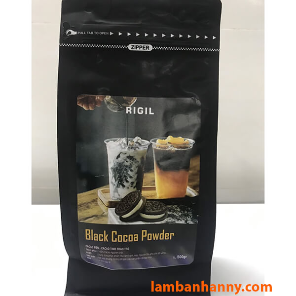 Bột cacao đen nguyên chất Rigil 500g-1kg