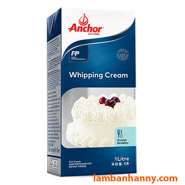 Kem tươi Whipping Cream Anchor 1L