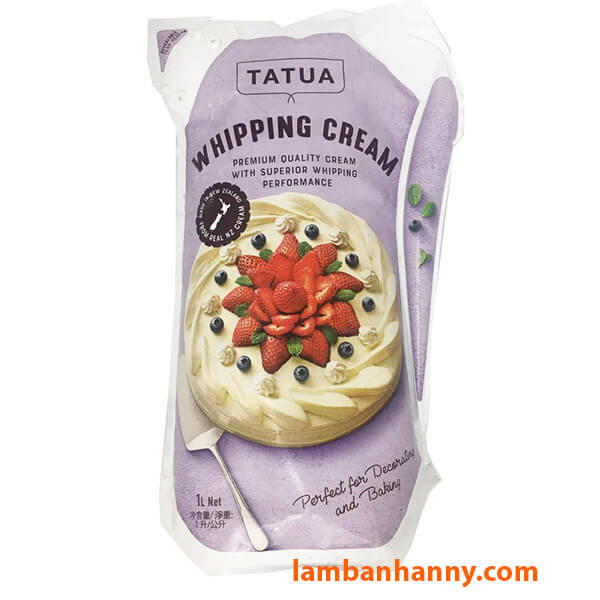 Kem tươi Whipping Cream Tatua 1L