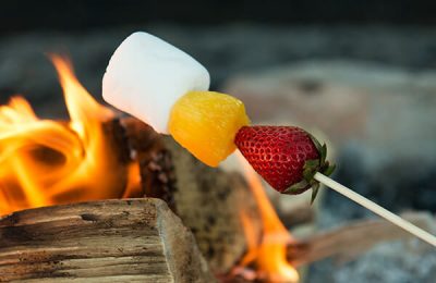 marshmallows nướng