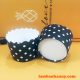 Cup giấy đen chấm bi 5cm