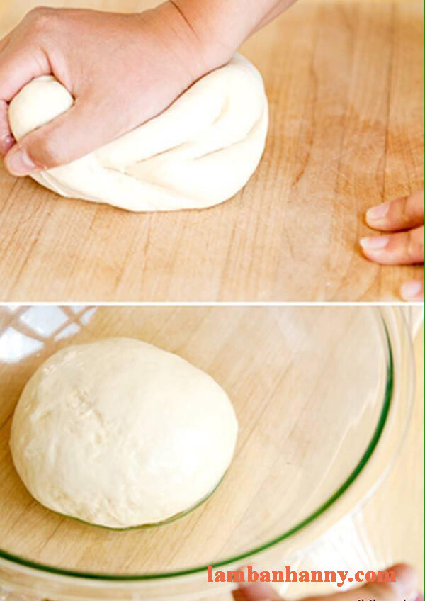Cách làm bánh mì nhân táo quế 4