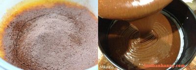 Cách làm bánh bông lan socola mềm mịn không cần lò nướng 2