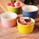 Ramekin sứ 9cm (xanh-vàng) 1