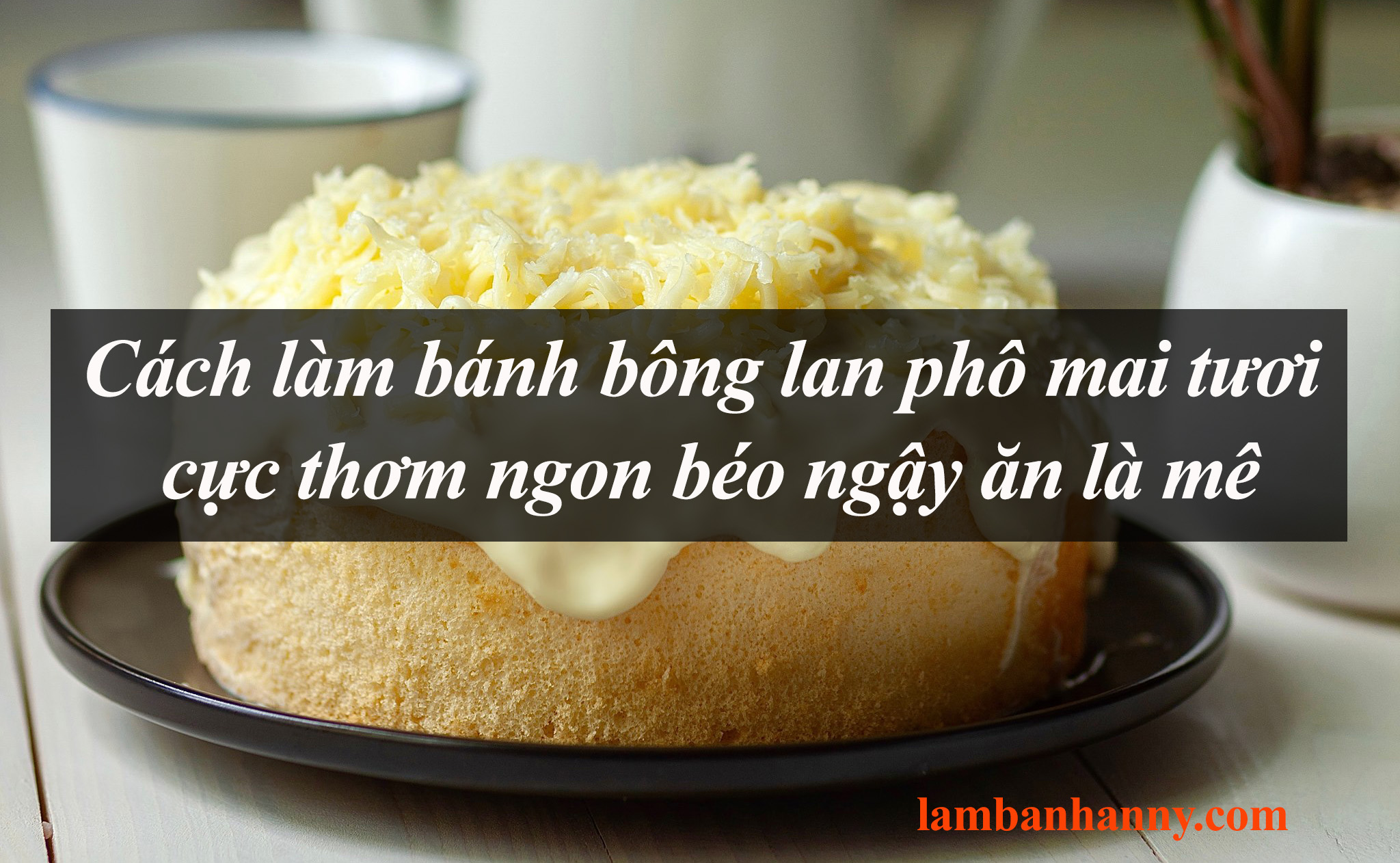 Cách làm bánh bông lan phô mai tươi cực thơm ngon béo ngậy ăn là mê