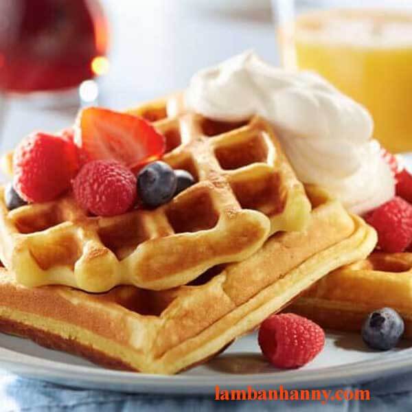 Cách làm bánh waffle món bánh đơn giản dễ thực hiện