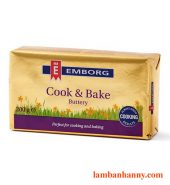 Bơ nhạt 80% béo Emborg cook & Bake 200g