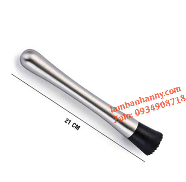 Chày bar dầm pha chế inox 21cm 1